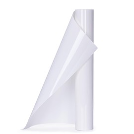 Heat Transfer Rubber Sheet 3D Puff Iron Printing Sheet White (White) 61.0 x 9.8 inches (155 x 25 cm), Suitable for DIY T-shirt Fabric Clothing, PU Material Can Be Washed Without Fading