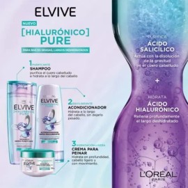 Crema Tratamiento Elvive Hialurónico Pure x300g