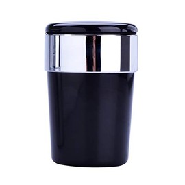 Car Ashtray Lid LED Light Black Car Ashtray Wind Ashtray 83