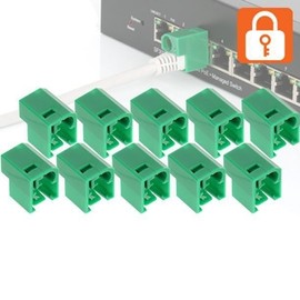Green Security RJ45 LAN Port Lock 10 Sets