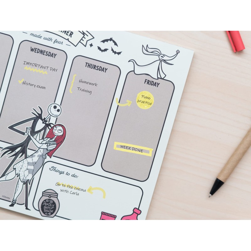 Grupo Erik Weekly Planner Pad A4 Calendar Planner The Nightmare