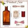 Suclain 8 Pack 8.5 oz Amber Glass Bottle for Vanilla