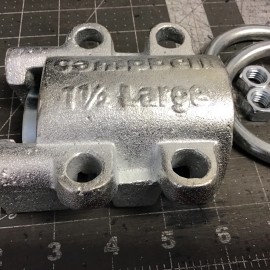 CAMPBELL FITTINGS DOUBLE U-BOLTS 1-1/2" HOSE CLAMPS (LMP68O)