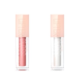 Maybelline New York - 2 Pieces Lip Gloss Moisturising and Instant Shine - Enriched with Hyaluronic Acid - Lifter Gloss - Colours: 001 Pearl + 003 Moon