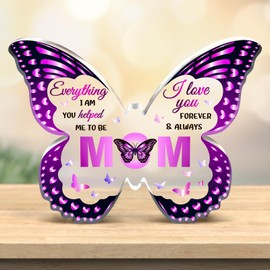Gifts for Mom, Mom Birthday Gifts for Mom from Daughter Son, Mom Ideas - Butterfly Acrylic Decorations - Mothers Day Christmas Thanksgiving Valentines