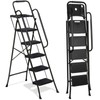 Segawe 5 Step Ladder w/ Tool Platform Anti-Slip Wide Pedal