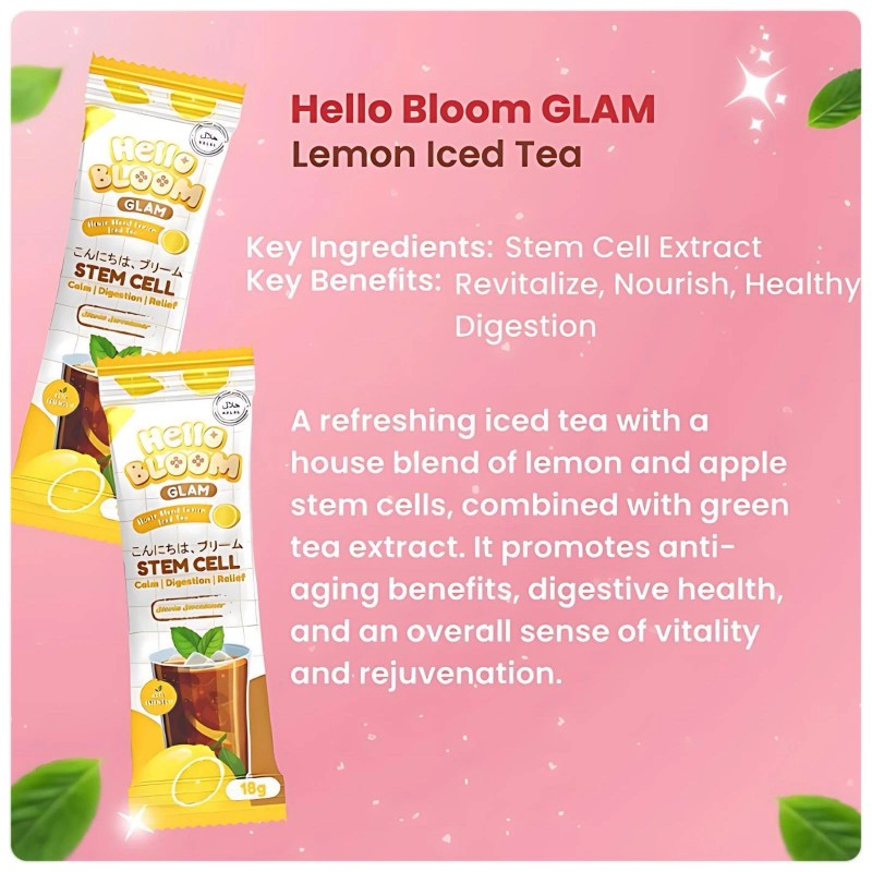 Hello Bloom Glam House Blend Lemon Iced Tea by Kiray