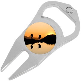 NewCharms Hiking Trail Nature Golf Ball Marker Divot Repair Tool Bottle Opener