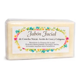 Jabón Natural Concha Nacar Coco Colágeno 100gr Crema Rosita                                                                                           