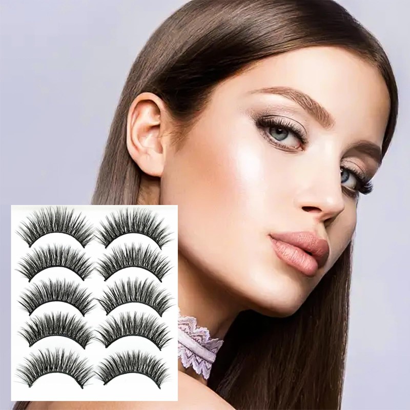 TYXHXTF Eyelashes 10 Pairs - Natural Look Lashes for Cat