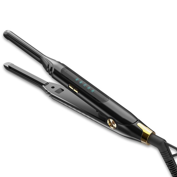 Ficzcfy Small Flat Irons for Short Hair,Pro 3/10'' Pencil Flat