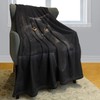 Yisumei Blanket Soft Flannel Soft Fleece Blanket Bed Throw Black