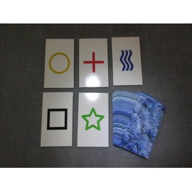 2PK E04C Low Cost Zener Style UNMARKED ESP Testing Cards - not Marked - not a Magic Trick