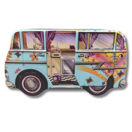 MediMuc Mini Camper Van Hippie Gift Tin Design The Silver Crane Company - Lovingly Designed Rectangular Pastry Tin Volume 1.0 L Dimensions (Length x Width x Height): 17.1 x 9.3 x 8.1 cm
