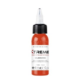 Xtreme Tattoo Ink, Versatile Medium Viscosity for Precision Tattooing, Rich Hue, Quick Healing, Acrylic-Free, Water Based and Premium Quality - Ready-to-Use Tattoo Ink (Salmon Roe, 1 oz)