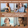 LOKFAR Microblading Eyebrow Pen, 2-In-1 Dual-Ended Waterproof Eyebrow Pencil with