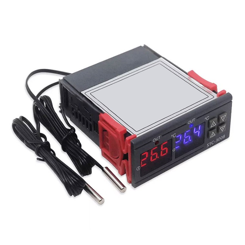 Digital Display Temperature Controller Microcomputer Intelligent Dual Control Electronic Adjustable