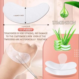 200 Pares Parches Empaque Hidrogel Para Ojos Pestañas Mink Verde