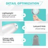 Large Magnifying Glass with Lights,10X 25X 45X Handheld Lighted Magnifier,