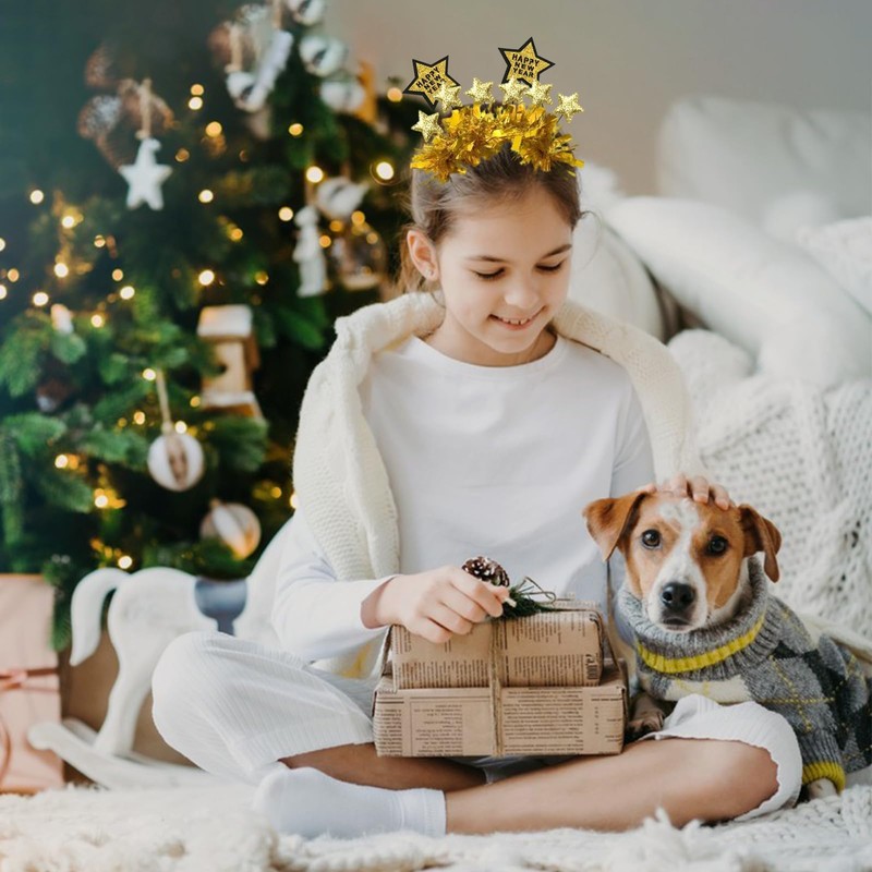 2025 Happy New Year Star Headband, 2025 New Year's Eve