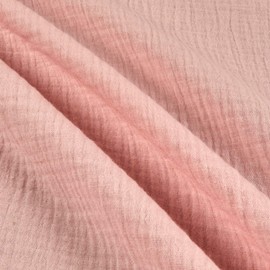 Double Gauze Blush Pink Fabric by the Yard