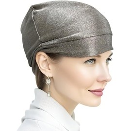 EMF Protection Beanies Cap,Unisex Faraday Hat,Microwave Blocking EMF Hat Silver