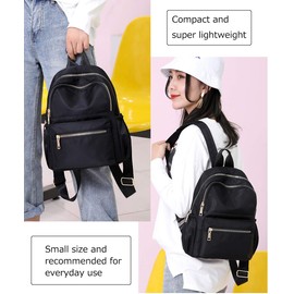 Backpack Purse for Women Small Rucksack Fashion Mini Daypack Shoulder Bag Ladies (black1)