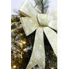 Christmas Concepts® 370mm (14.6") Gold With White Snowflakes Large Christmas