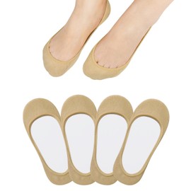 Jane Stone No Show Socks Women - Non Slip Hidden for Flats Boat Invisible Ultra Low Cut Liner Socks(Size 5-8/9-11)