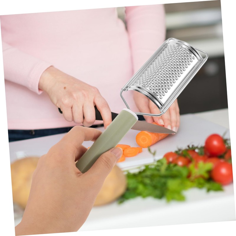 LABRIMP Garlic Shredder Stainless Steel Vegetable Grater with Cheese Slicer
