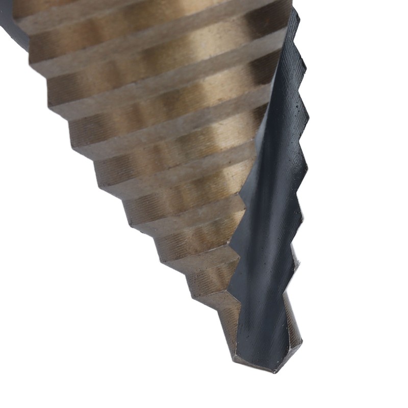Spiral Step Drill Bit 10 Size Dark Yellow High Speed