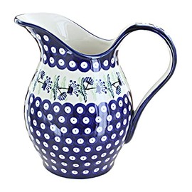 Blue Rose Polish Pottery Sweet Annie Pitcher