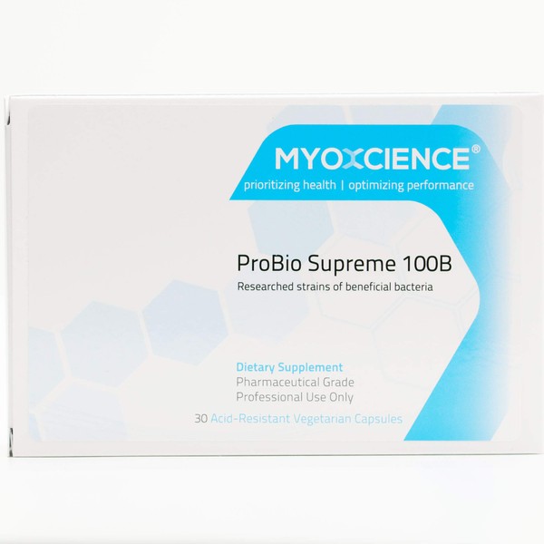 MYOXCIENCE Probio Supreme High Potency Probiotic | Diary Free | Stain Specific | No Refrigeration Necessary (100 Billion CFU)
