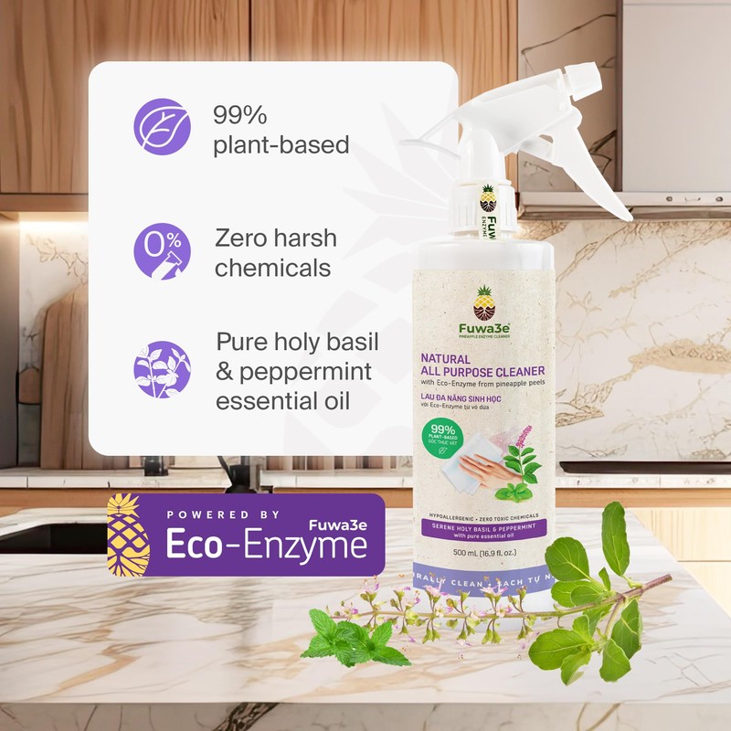 Fuwa3e Pineapple Enzyme Natural All Purpose Cleaner Spray Serene Holy