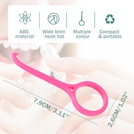 Ryaupy 12 pieces aligner removal tool for invisible braces, aligner removal tool, braces removal tool for adult teeth cleaning (colourful)