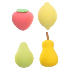 Minkissy 8pcs Fruity Makeup Sponges for Foundation and Powder Application Dual Use Dry Wet Unique Shape Cosmetic Tools for Women Storage Case