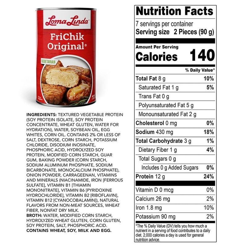 Loma Linda FriChik Original - Plant-Based Chicken Substitute, 37.5 oz