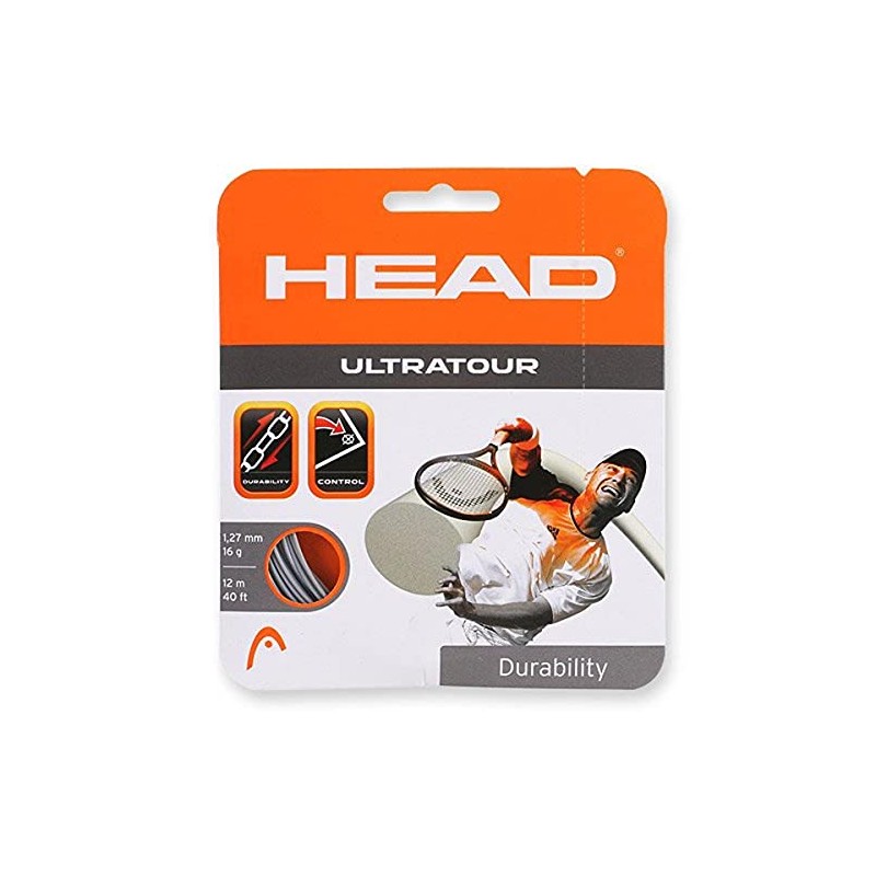 Head Ultra Tour 16g Tennis String (Silver)