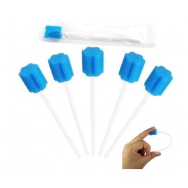 Pack of 80 Cleaning Mouth Swabs, Oral Care Sponge Swabs, Oral Care Swabs, Cotton Buds, Oral Hygiene Sponge, Disposable Oral Care Sponge Swabs, Mouth Sponge Disposable Sterile Cotton Buds