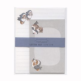Active Corporation Mofusand F06 Letter Set [Shark] Cat Cat Stationery Envelope Letter Cute