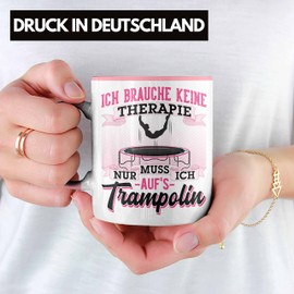 Trendation - Trampoline Cup Gift I Need No Therapy Fitness Teenagers (Pink)