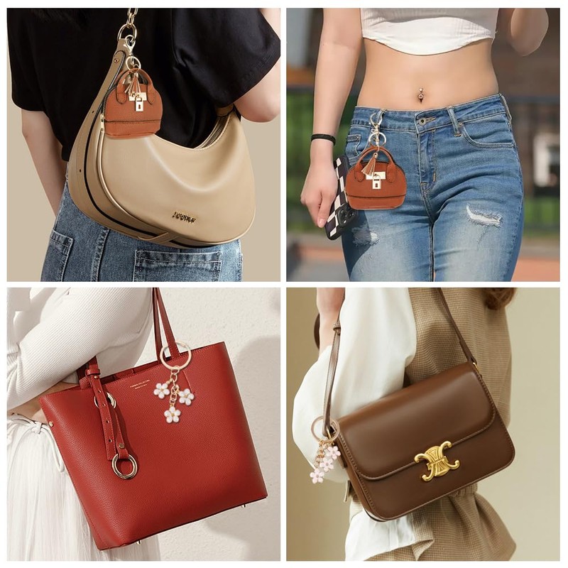 XFSRG Coin Purse Mini Handbag Keychain for Women Creative Keychain