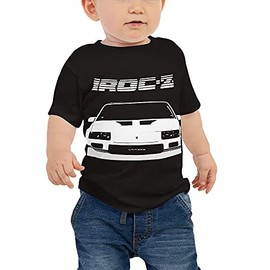 JG Infinite Retro 3rd Gen White Chevy Camaro IROC-Z Baby Jersey Short Sleeve Tee