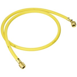 Yellow Jacket 21048 Plus II Hose Standard 1/4" Flare Fittings, 48", Yellow
