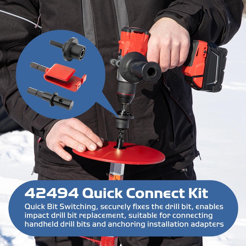 YXYYXY 42494 Quick Connect Kit for Eskimo Ice Fishing Auger