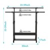 Unbranded Heavy Duty Clothing Garment Rack Rolling Clothes Organizer Double