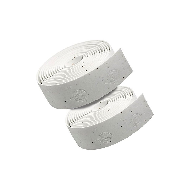 Cinelli Unisex's Original Tape Cork Bar Tape & Plugs, White,