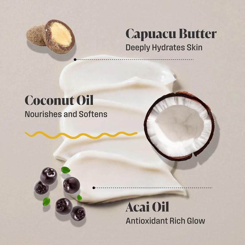 Nutrius Brazilian Body Butter Cream - Coco + Berry Bliss