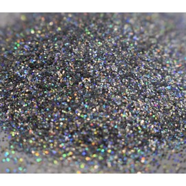 Silver Holographic Metal Flake .015 0.015 Square 6 Ounce Vintage Paint