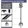 Ansionsol 105 Inch Smart Bird Feeder Pole with 5-Prong Base,